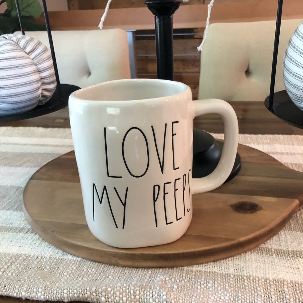 Rae Dunn LOVE MY PEEPS mug